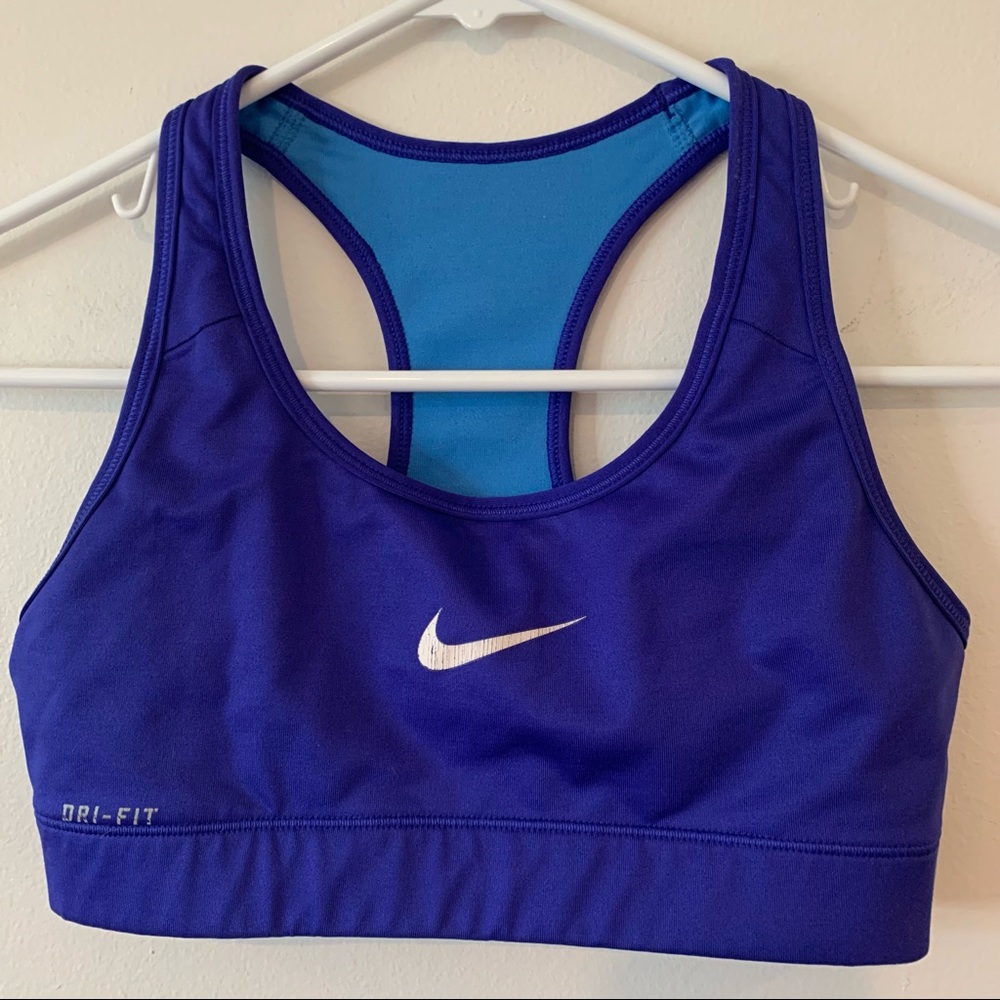 Nike Dry-Fit Sports Bra Purple Women’s Small S Run Exercise yoga Workout